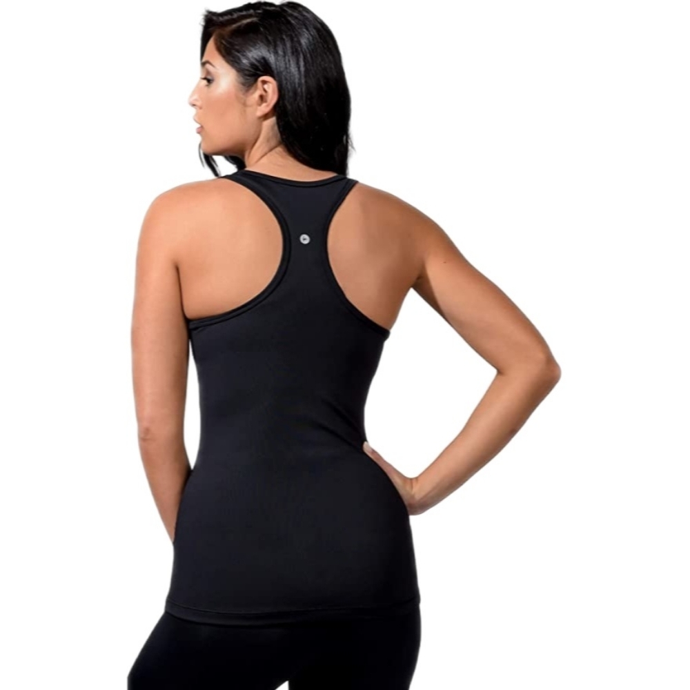 NWT 90 Degree by Reflex Gray & Black Racer Back Tops - Picture 2 of 8